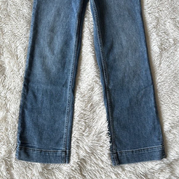 FAHERTY wide leg jean stretch terry patch pocket ankle pant  size 24 - Picture 6 of 13